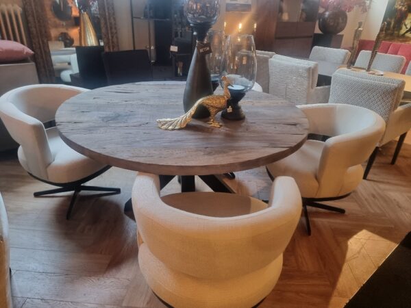 Eettafel in oud hout - Afbeelding 4